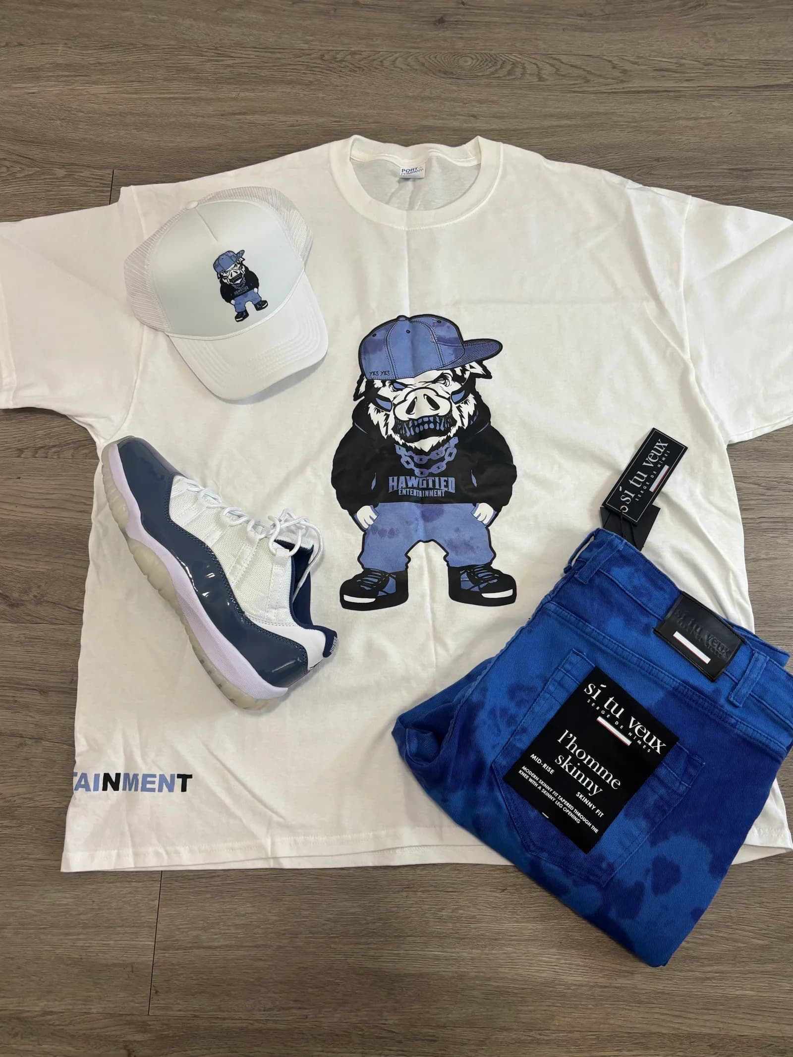 HAWG MASCOT CREAM TEE
